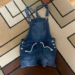 Large Jean overall romper